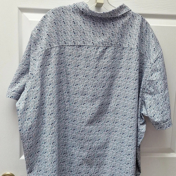 F Apt 9 casual stretch short sleeve button down big shirt size 4XB Like new - Picture 3 of 3